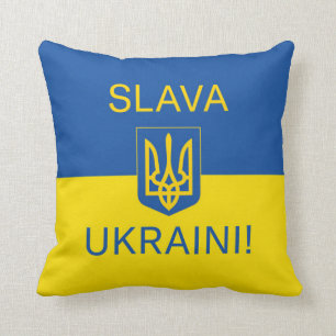 Almofada Slava Ucraniano glória da Ucrânia símbolo de pa