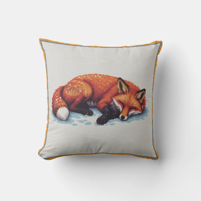 Almofada Sleeping Fox Throw Pillow (Frente)