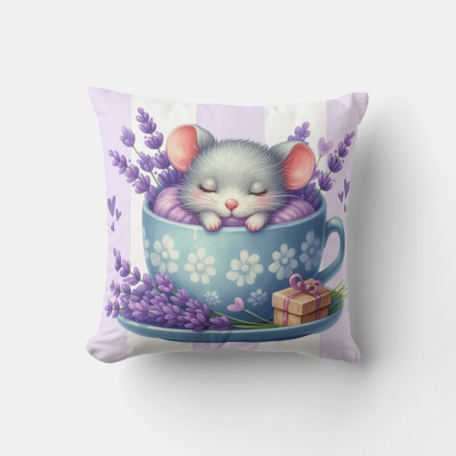 Almofada Sleeping Mouse in Teacup (Frente)