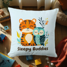 Sleepy Buddies Tiger & Owl | Amigos de Animais Coz