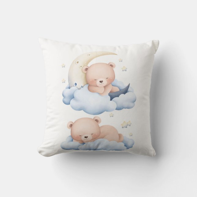 Almofada Sleepy Panda Duo Pillow – Cute Two Panda Bears Sle (Frente)
