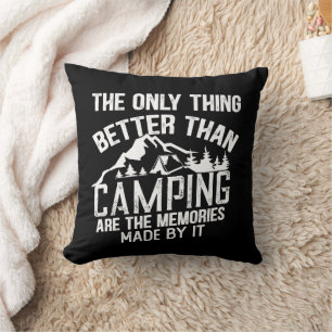Almofada Slogan engraçado da câmera citações de acampamento