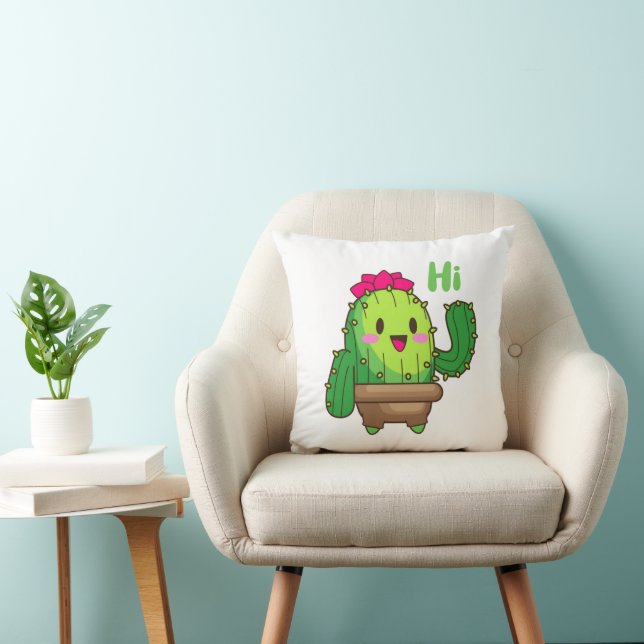 Almofada Smiley Cactus Pillow – Hello Plant Design (Cadeira)
