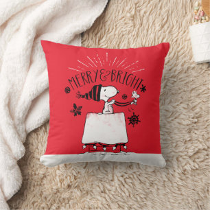 Almofada Snoopy and Woodstock - Feliz e Brilho