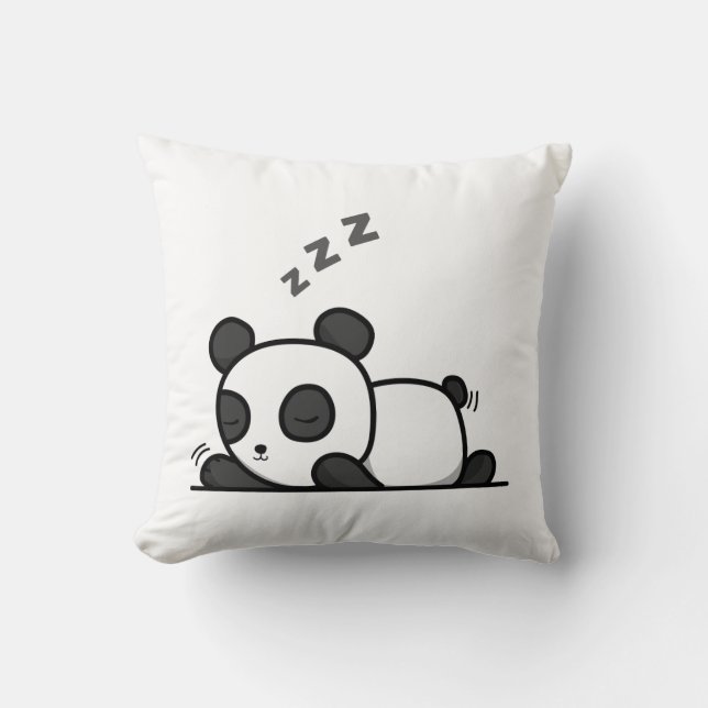 Almofada Snoozy Panda - Travesseiro decorativo Cozy (Frente)