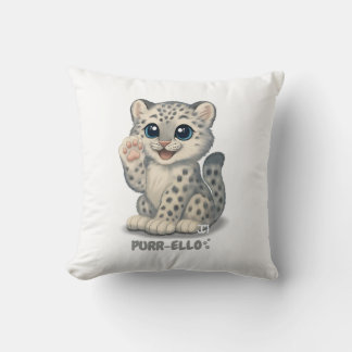 Almofada Snow leopard - Purr-ello