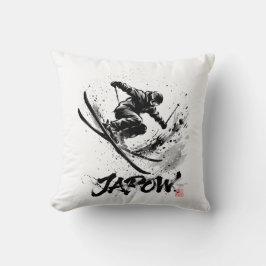 Almofada Snowboard Brush Art - Skier Slush Powder