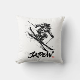Almofada Snowboard Brush Art - Skier Women