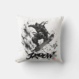 Almofada Snowboard Brush Art - Snowboarder Ninja