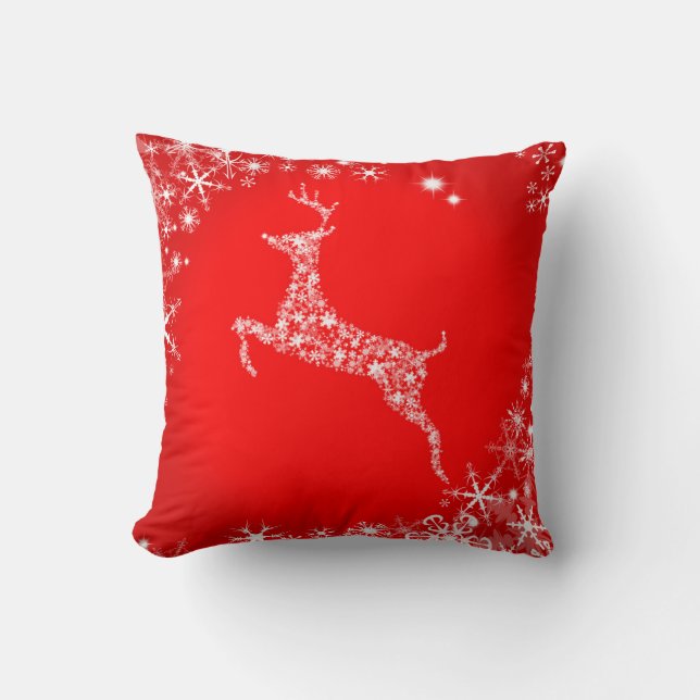 Almofada Snowflake Reindeer (Frente)