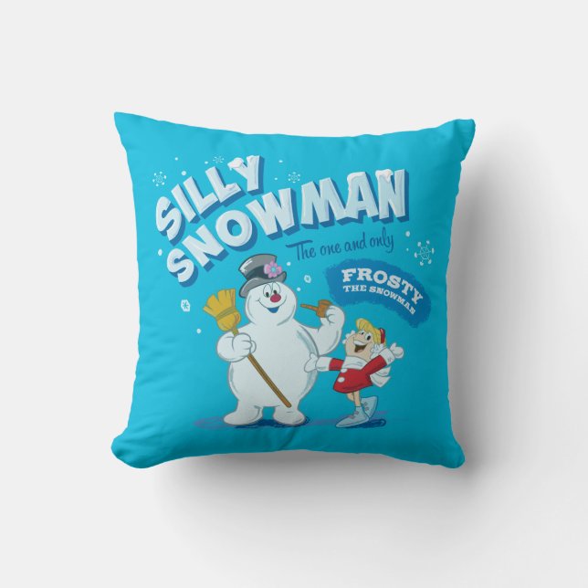 Almofada Snowman™ congelado | "Bobo Snowman" (Frente)