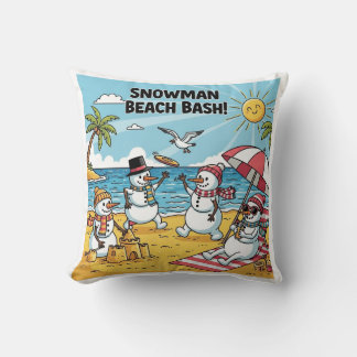 Almofada Snowmen Beach Bash