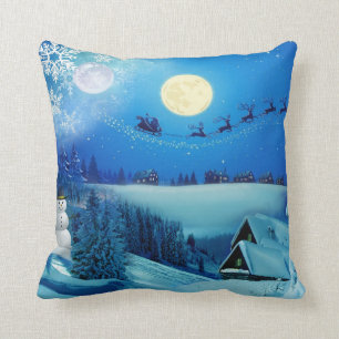 Almofada Snowy Winter Holiday Fantasy