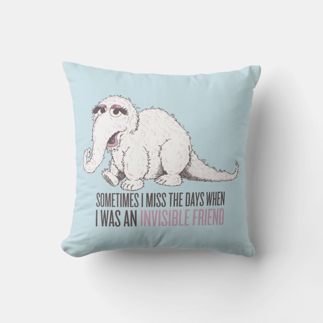 Almofada Snuffleupagus | Às Vezes Sinto Saudade dos Dias (Frente)