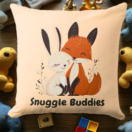 Almofada Snuggle Buddies Fox & Bunny | Amigos de Animais Co