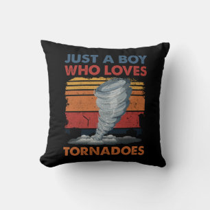 Almofada Só Um Menino Que Ama Tempestade Tornado Arte Torna