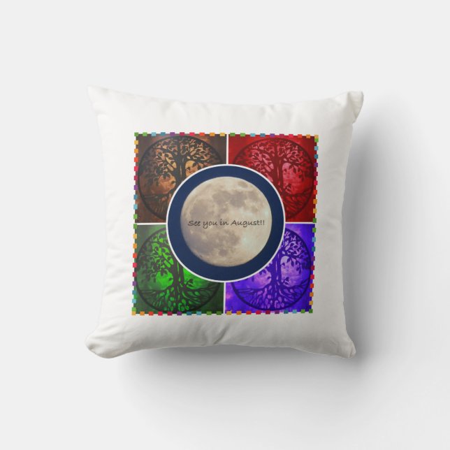 Almofada Sob céus de agosto… (Frente)