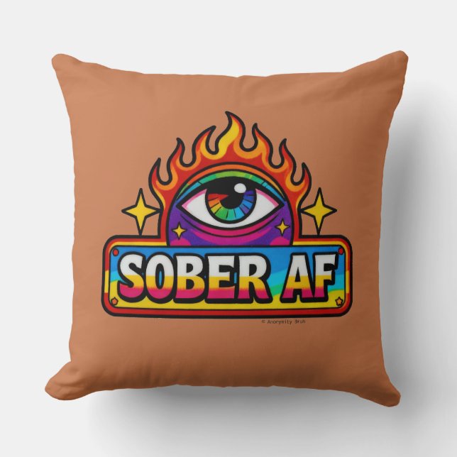 Almofada Sober AF - Throw Pillow (Frente)