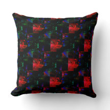 Sobreposição de mosaico quadrado vermelho sobre ma