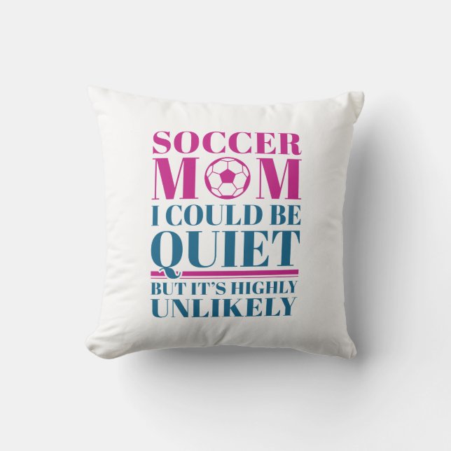 Almofada Soccer Mãe Silenciosa (Frente)