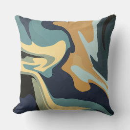 Almofada Soft Earthy Swirls in Calm Tones