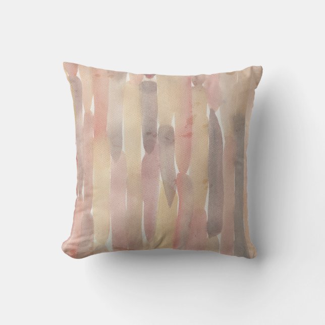 Almofada Soft Minimalist Watercolor Stripe Accent Pillow (Frente)