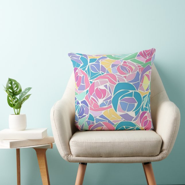 Almofada Soft Pastel Rose Love (Cadeira)