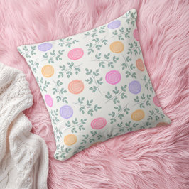 Almofada Soft watercolor floral pattern