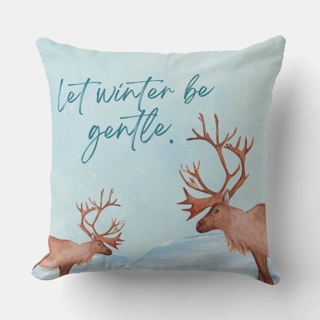 Almofada Soft Winter Collection — Calm, Cozy & Timeless (Frente)