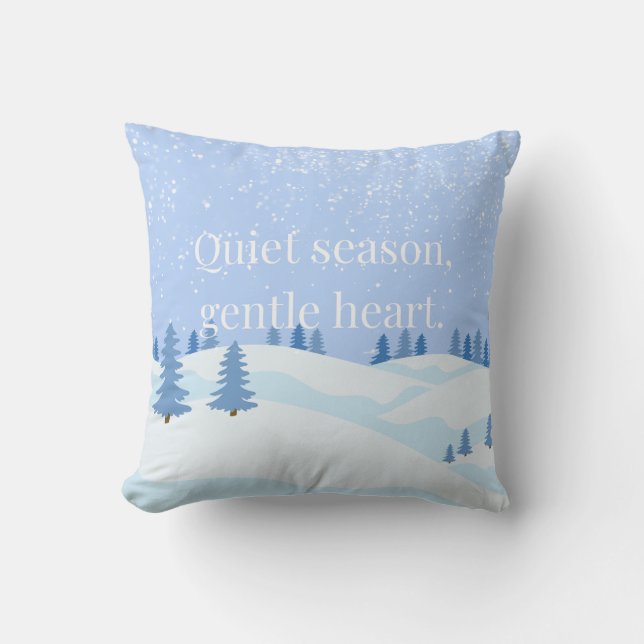 Almofada Soft Winter Collection — Calm, Cozy & Timeless (Frente)