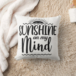 Almofada Sol brilhando em minha mente