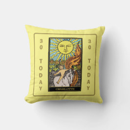 Almofada Sol De Nossas Vidas | Nome Amarelo do Cartão de Ta