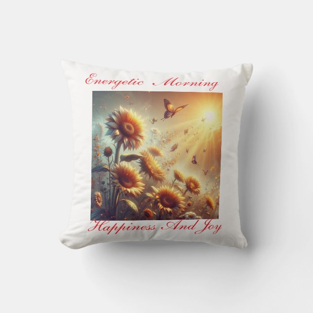 Almofada "Sol e Blisa de Girassol" (Frente)