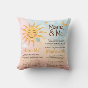 Almofada Sol & Lua Mamãe & Eu: Amor Bilíngue para os Pequen