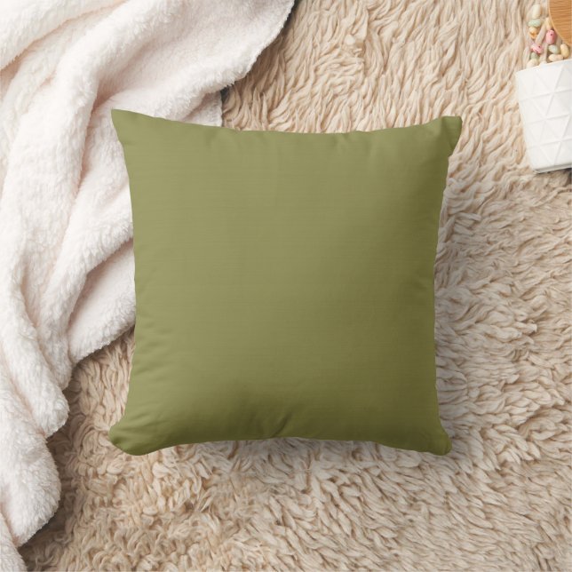 Almofada Solid Medium Tone Olive Green (Cobertor)