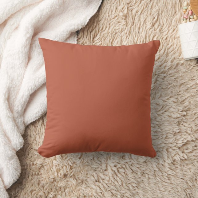 Almofada Solid Plain Terracotta Cushion/ (Cobertor)