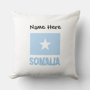 Almofada Somália Bandeira Somali Preta Personalização