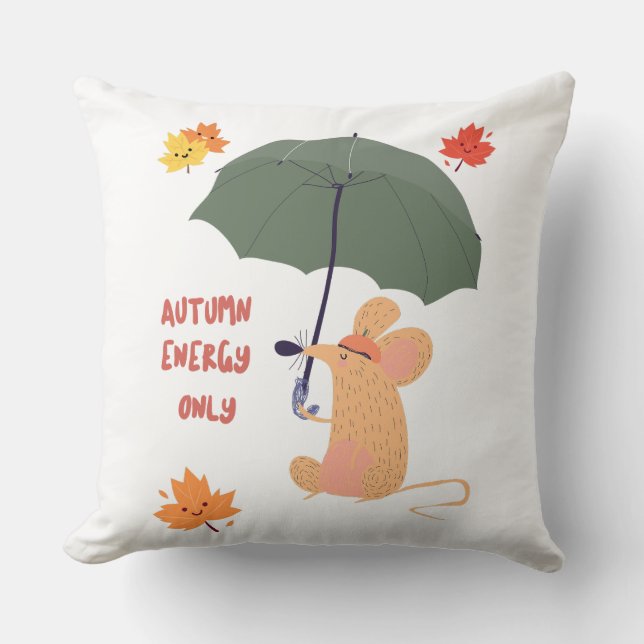 Almofada Somente energia do outono (Frente)