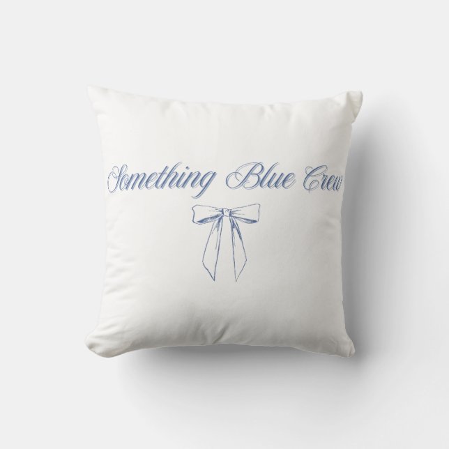 Almofada Something Blue Crew Design | Laço Azul para a Fest (Frente)