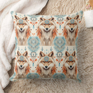 Almofada Sonho de Lobo Americano Nativo Catcher