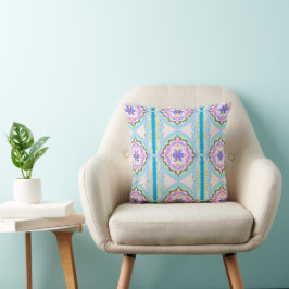 Almofada Sonho Pastel Boho Geométrico Kaleidoscópio