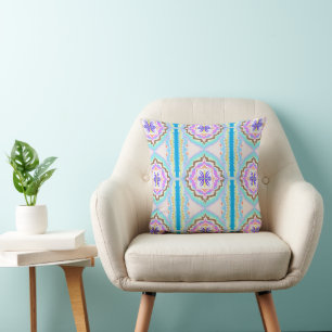 Almofada Sonho Pastel Boho Geométrico Kaleidoscópio