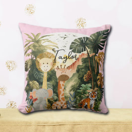 Almofada Sonho Safari Exótico de Animais da Selva