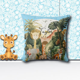 Almofada Sonho Safari Exótico de Animais da Selva