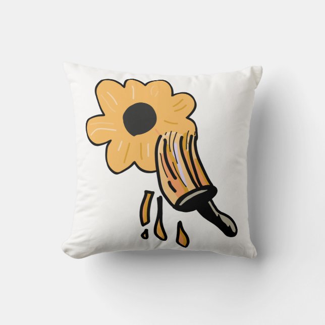 Almofada Sonnenblumen neon blume (Frente)
