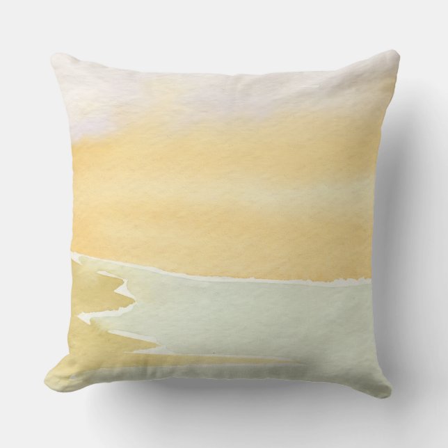 Almofada Soothing Abstract Landscape Throw Pillow (Frente)