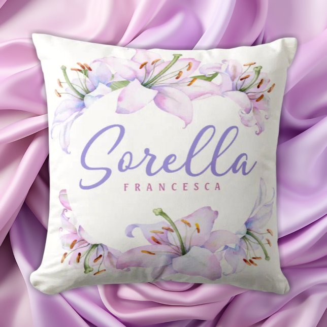 Almofada Sorella Lily - Presente Personalizado para Irmã (Criador carregado)