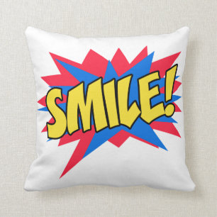 Almofada Sorria Pop Art Feliz