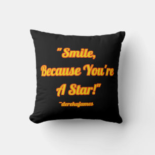 Almofada Sorriso, porque você é uma estrela! Travesseiro