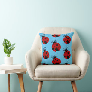 Almofada Sorte ser um belo cartoon Ladybug